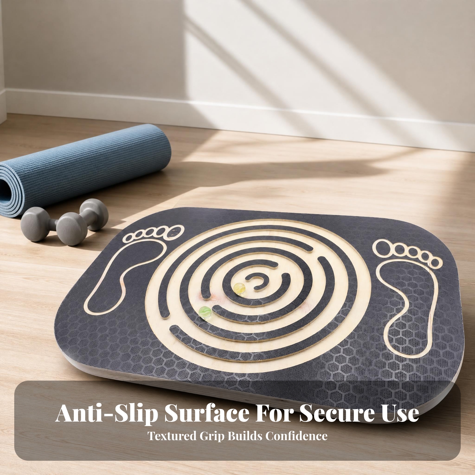 Non-Slip Surface Maze Balance  - огляд і ціна Balance Board Fitness